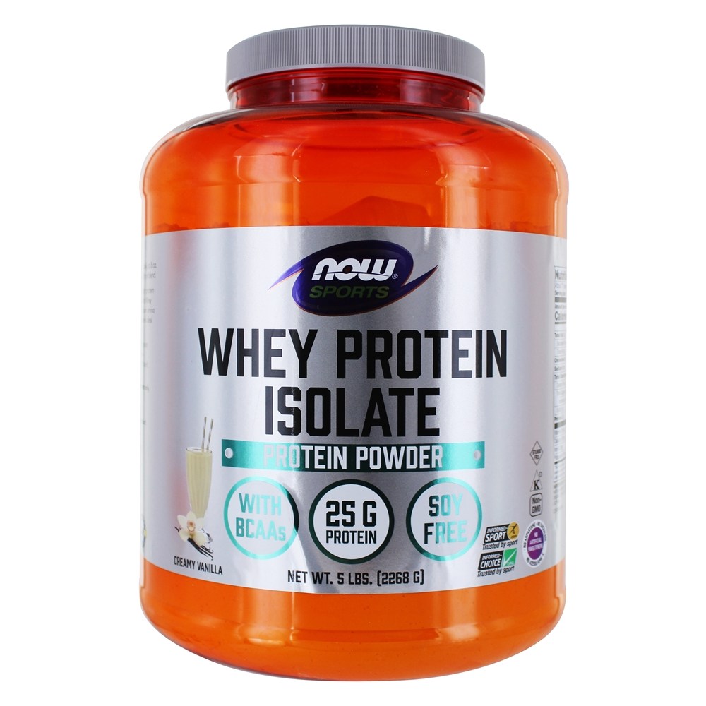 Comprar NOW Sports Whey Protein Isolate Em Pó De Baunilha Cremosa - 5 lbs. NOW Foods