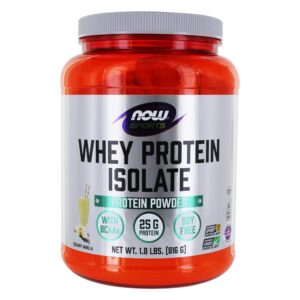 Comprar NOW Sports Whey Protein Isolate Em Pó De Baunilha Cremosa - 1.8 lbs. NOW Foods
