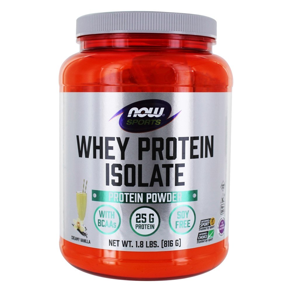 Comprar NOW Sports Whey Protein Isolate Em Pó De Baunilha Cremosa - 1.8 lbs. NOW Foods