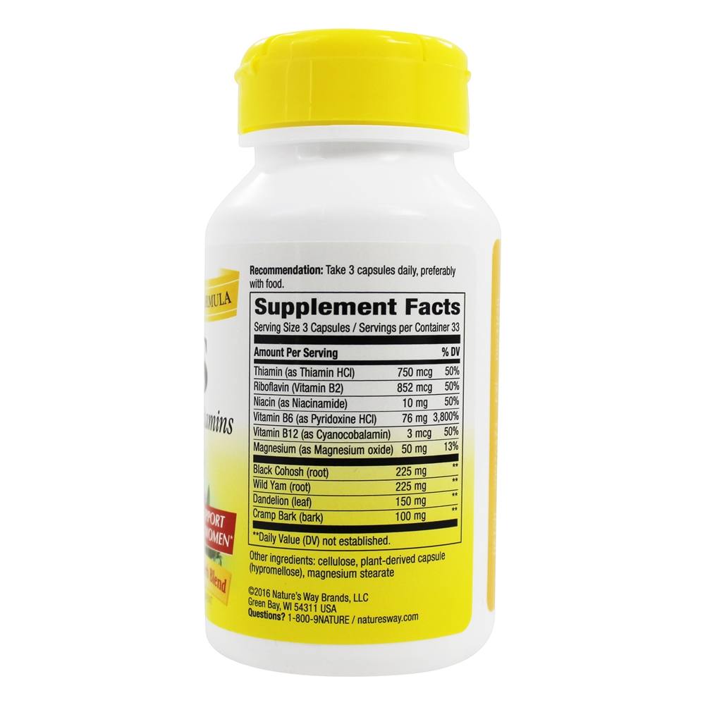 Comprar TPM com B6 e Outras Vitaminas B 418 mg. - Cápsulas vegetarianas 100 Nature's Way - Imagem 2