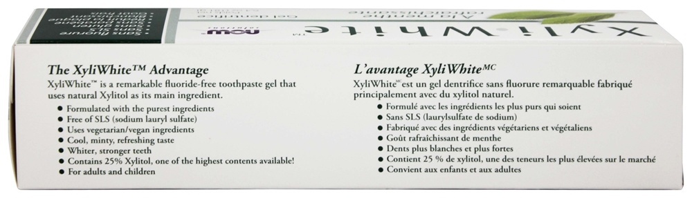 Comprar XyliWhite creme dental Gel refrescante livre de flúor - 6.4 oz. NOW Foods - Imagem 2