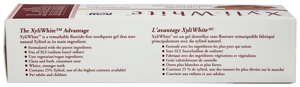 Comprar Gel dentífrico XyliWhite Cinnafresh sem flúor - 6.4 oz. NOW Foods - Imagem 3
