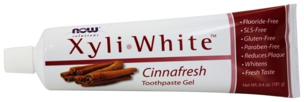 Comprar Gel dentífrico XyliWhite Cinnafresh sem flúor - 6.4 oz. NOW Foods - Imagem 4