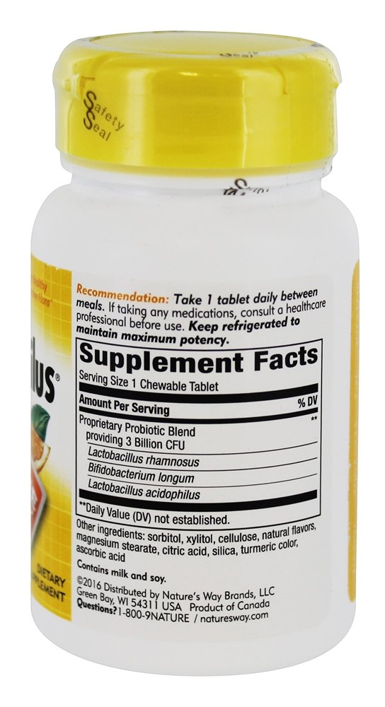 Comprar Primadophilus Para Crianças Sabor Laranja 3 Bilhões de UFC - 30 comprimidos mastigáveis Nature's Way - Imagem 2