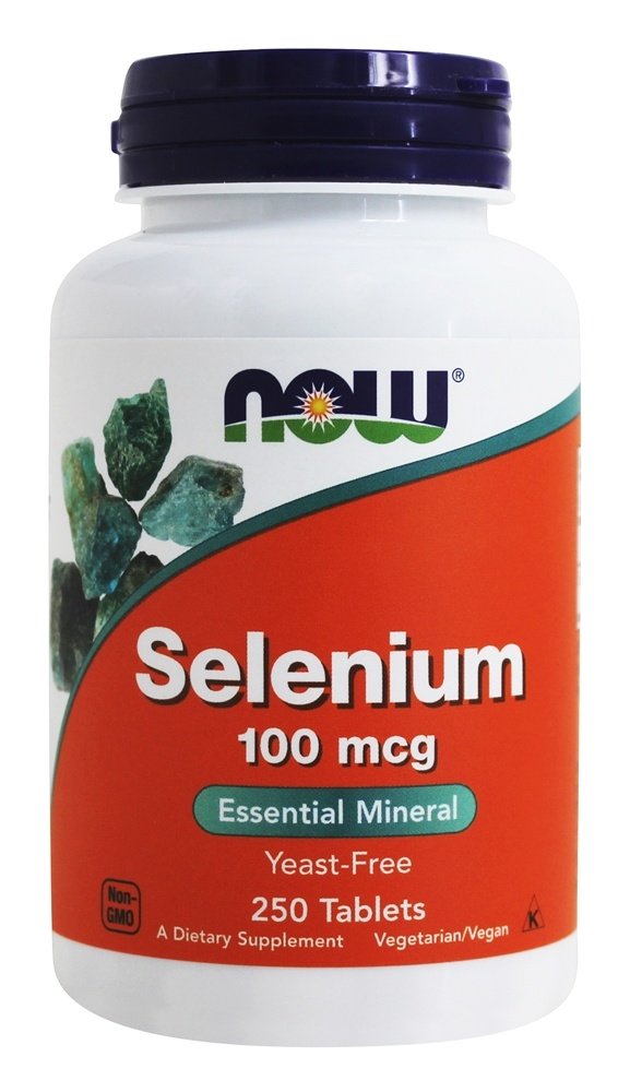 Comprar Selênio Levedura Livre Vegetariana 100 mcg. - 250 Tablets NOW Foods