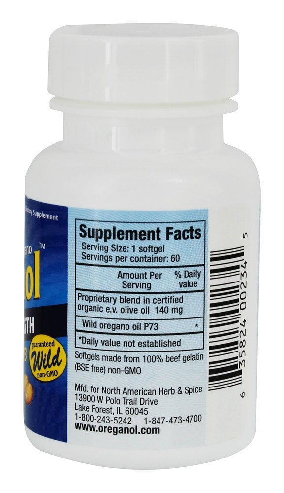 Comprar Super Força Oreganol Caps - 60 Softgels North American Herb & Spice - Imagem 2