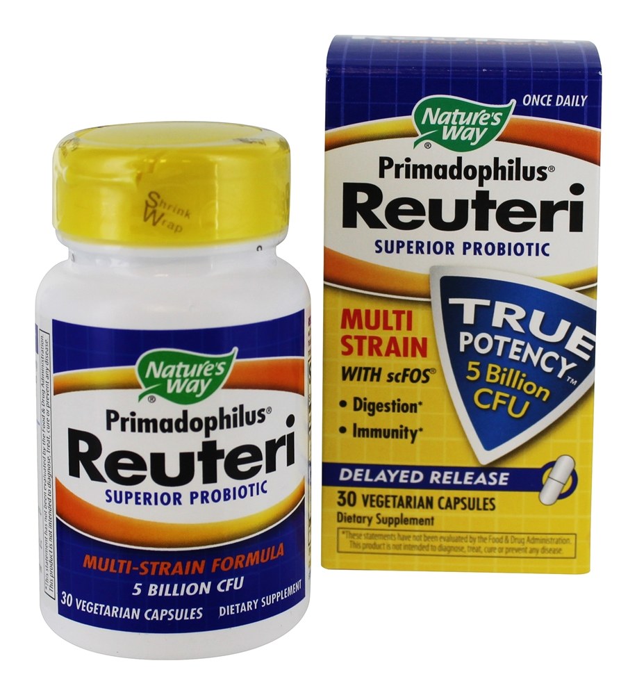 Comprar Atrasado Liberar Primadophilu Reuteri Superior Probiotic 5 Bilhões de UFC - Cápsulas vegetarianas 30 Nature's Way