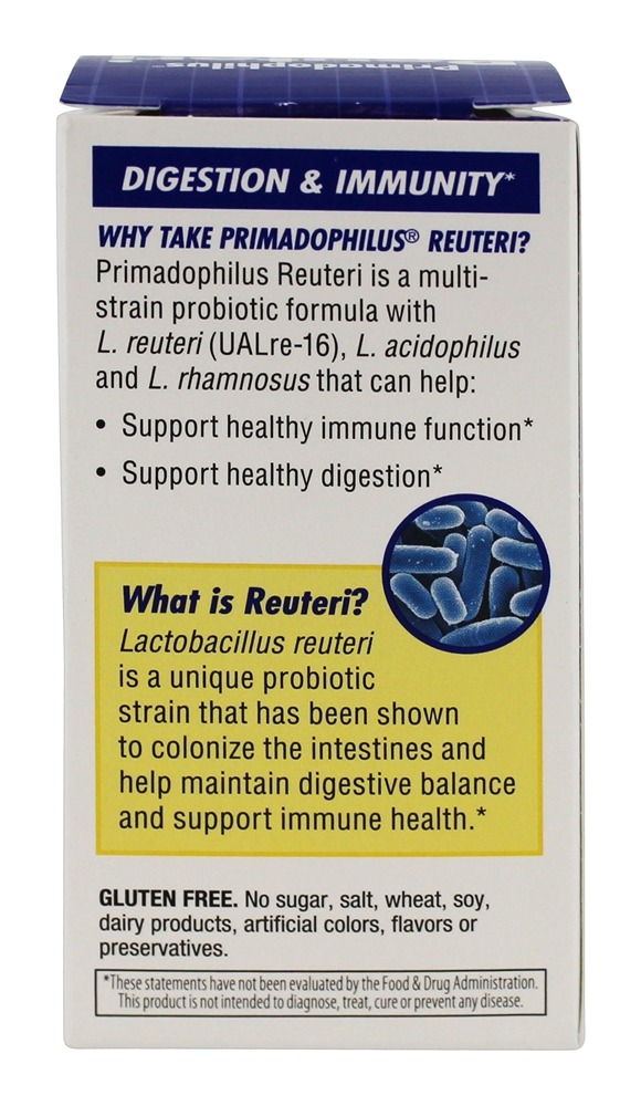 Comprar Atrasado Liberar Primadophilu Reuteri Superior Probiotic 5 Bilhões de UFC - Cápsulas vegetarianas 30 Nature's Way - Imagem 3