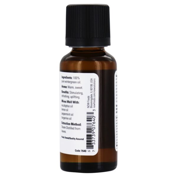 Comprar 100 % Pure Óleo Essencial de Wintergreen - 1 fl. oz. NOW Foods - Imagem 4