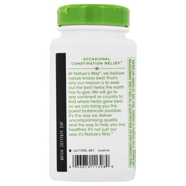 Comprar Alívio da constipação ocasional de Cascara Sagrada 350 mg . - Cápsulas Vegan 180 Nature's Way - Imagem 4