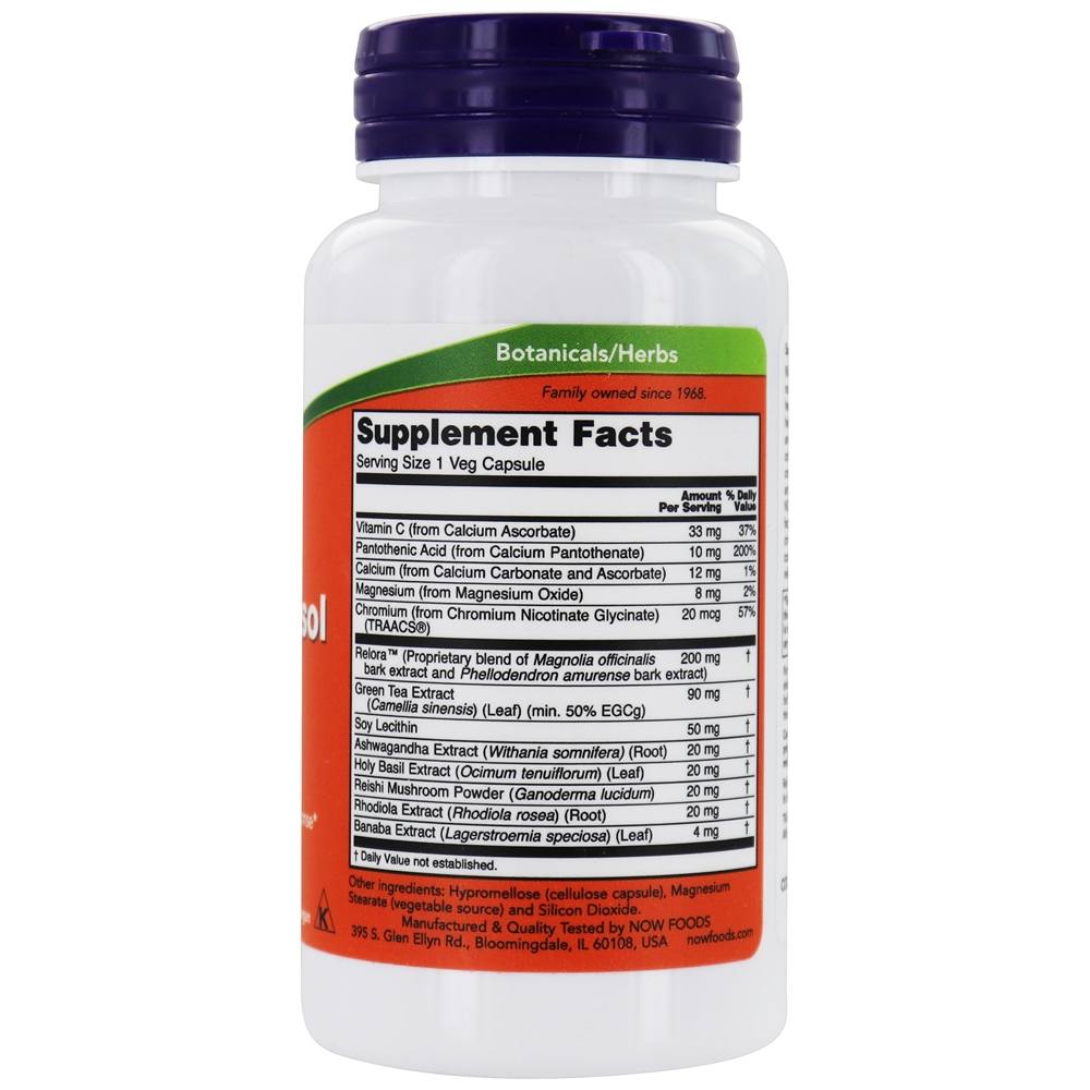 Comprar Suporte para Super Cortisol Adrenal - 90 Cápsula (s) vegetal (s) NOW Foods - Imagem 2