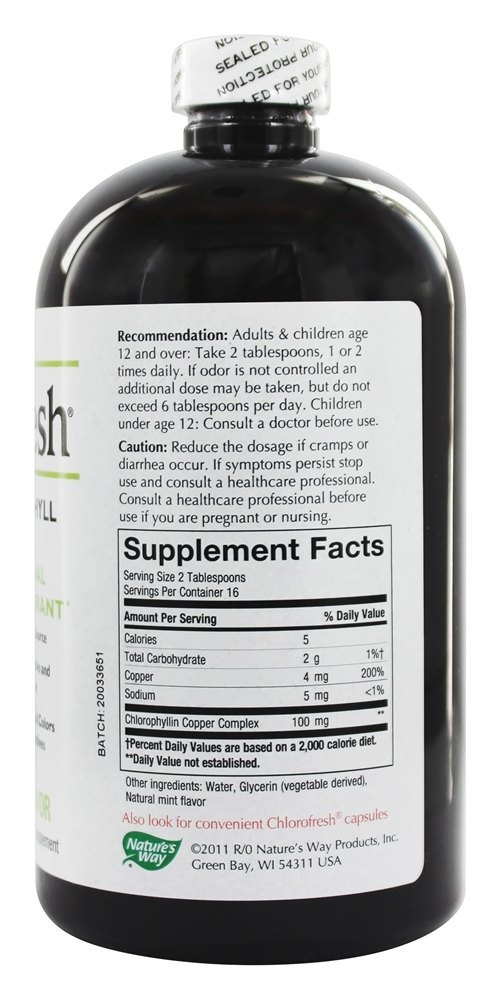 Comprar Clorofresh Clorofila Líquida Aroma De Hortelã Natural - 16 fl. oz. Nature's Way - Imagem 2