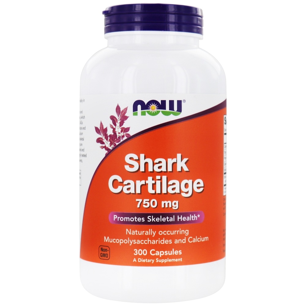 Comprar Cartilagem de Tubarão 750 mg. - Cápsulas 300 NOW Foods