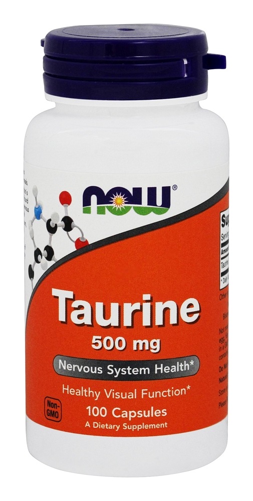 Comprar Taurina 500 mg. - Cápsulas 100 NOW Foods