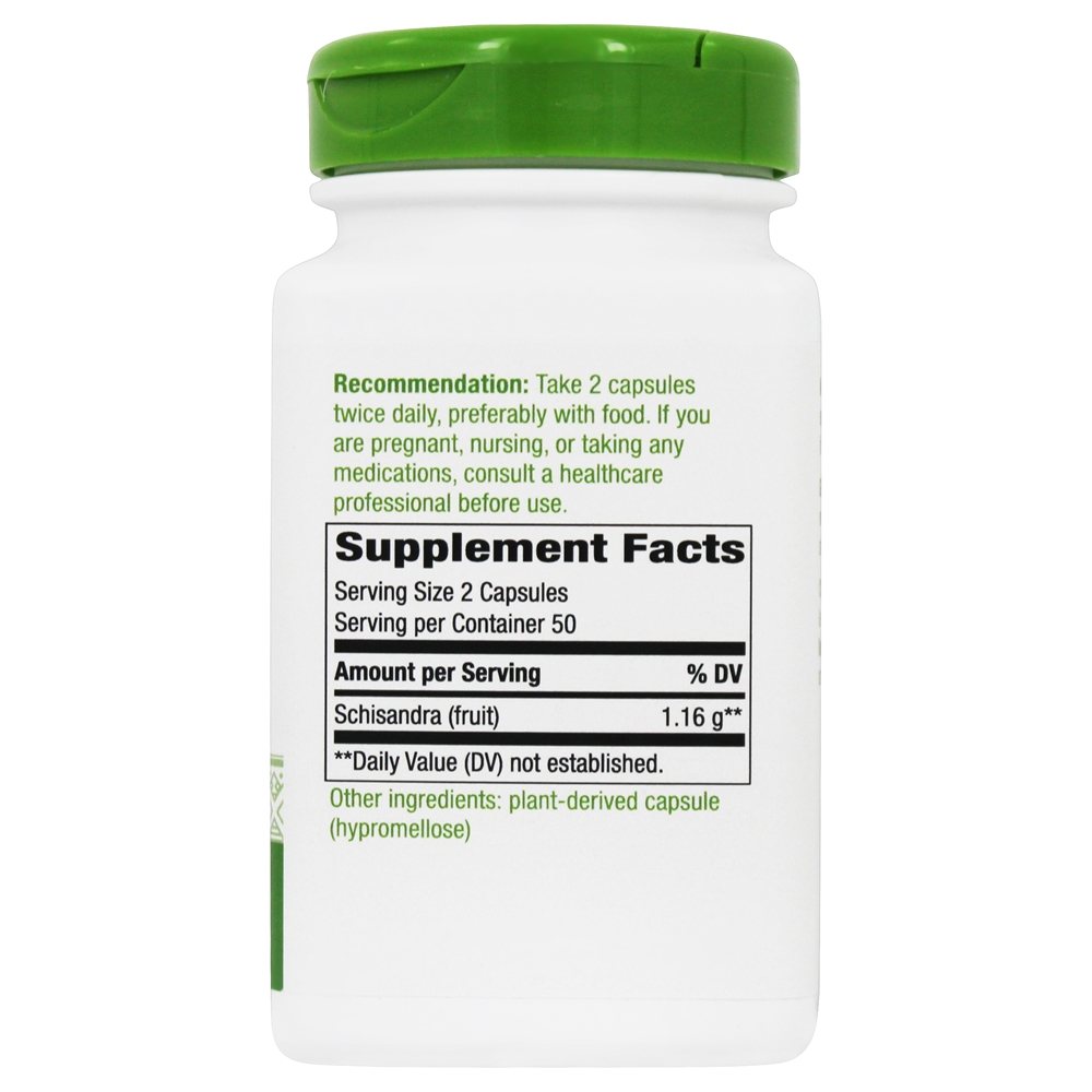 Comprar Fruta Schizandra 1160 mg. - Cápsulas Vegan 100 Nature's Way - Imagem 2