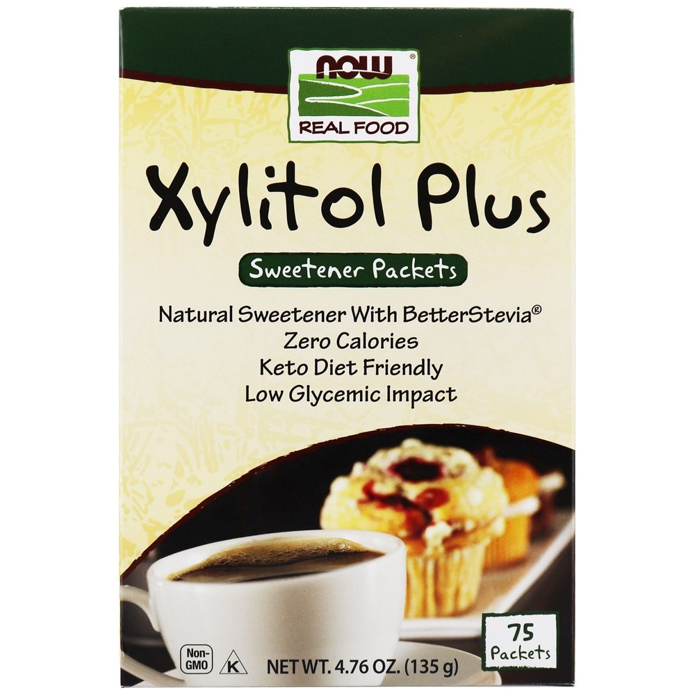 Comprar NOW Real Food Xilitol Plus - 75 Pacotes (s) NOW Foods