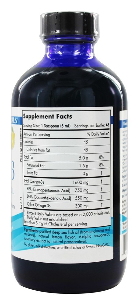 Comprar Omega-3 Óleo de Peixe Líquido Purificado Sabor Limão - 8 fl. oz. Nordic Naturals - Imagem 2