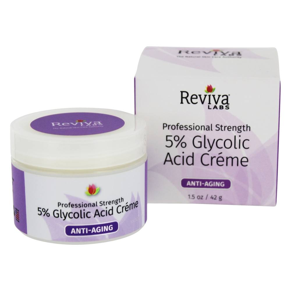 Comprar Força Profissional 5 % Ácido Glicólico Creme Anti-Envelhecimento para Rosto - 1.5 oz. Reviva Labs
