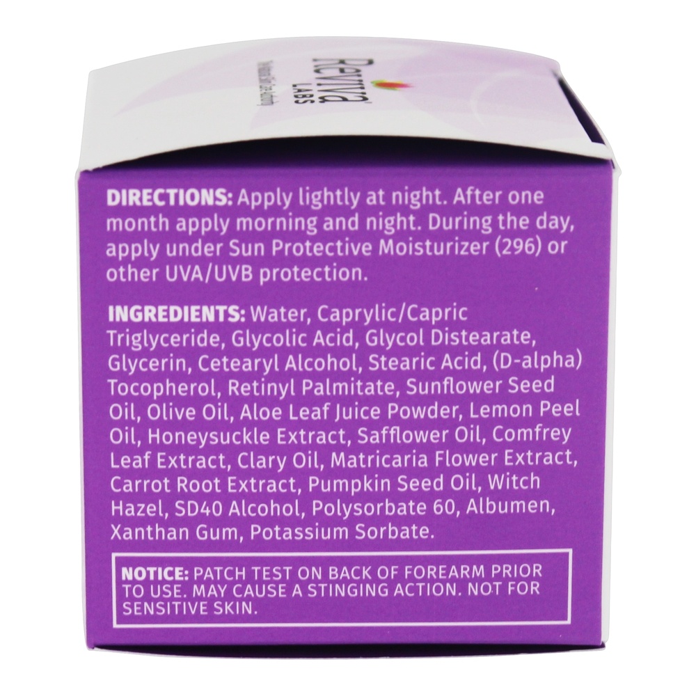 Comprar Força Profissional 5 % Ácido Glicólico Creme Anti-Envelhecimento para Rosto - 1.5 oz. Reviva Labs - Imagem 2