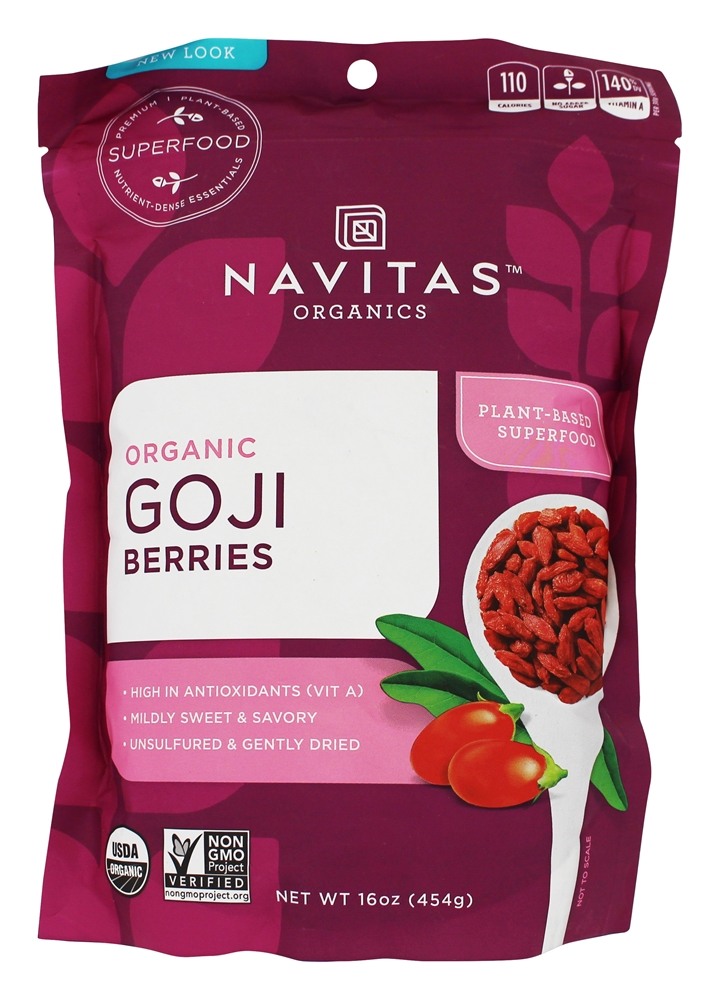 Comprar Goji Berry Desidratada Orgânica - 16 oz. Navitas Organics