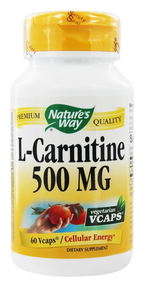 Comprar L-Carnitina 500 mg. - Cápsulas vegetarianas 60 Nature's Way