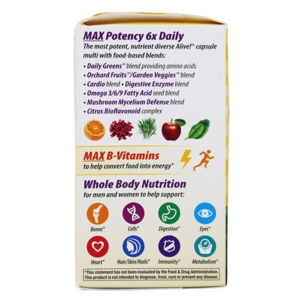 Comprar Vivo Múltiplas-Vitamina Inteiro Comida Energizer Não Ferro Adicionado - Cápsulas vegetarianas 90 Nature's Way - Imagem 4