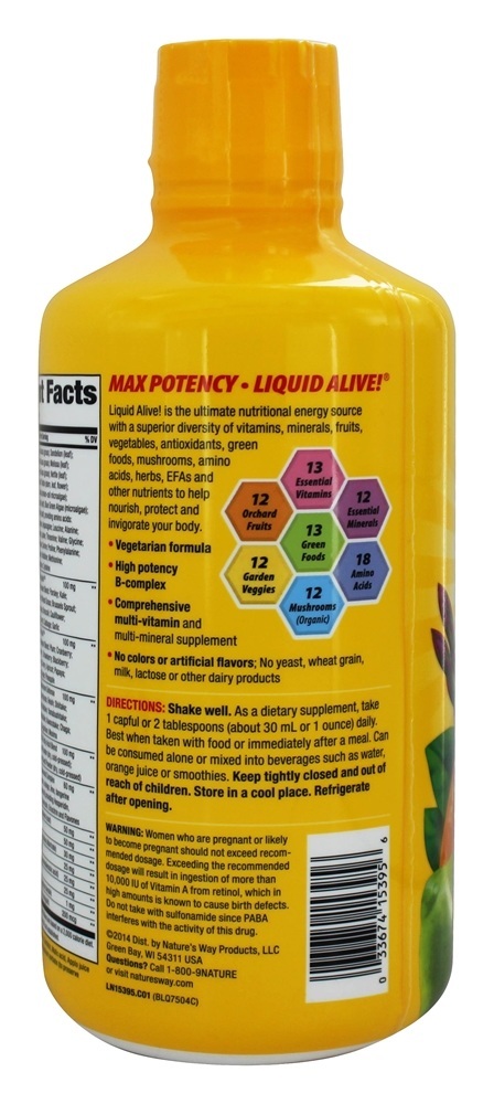 Comprar Vivo Líquido Múltiplas Vitaminas & Minerais Natural Cítrico - 30 fl. oz. Nature's Way - Imagem 3