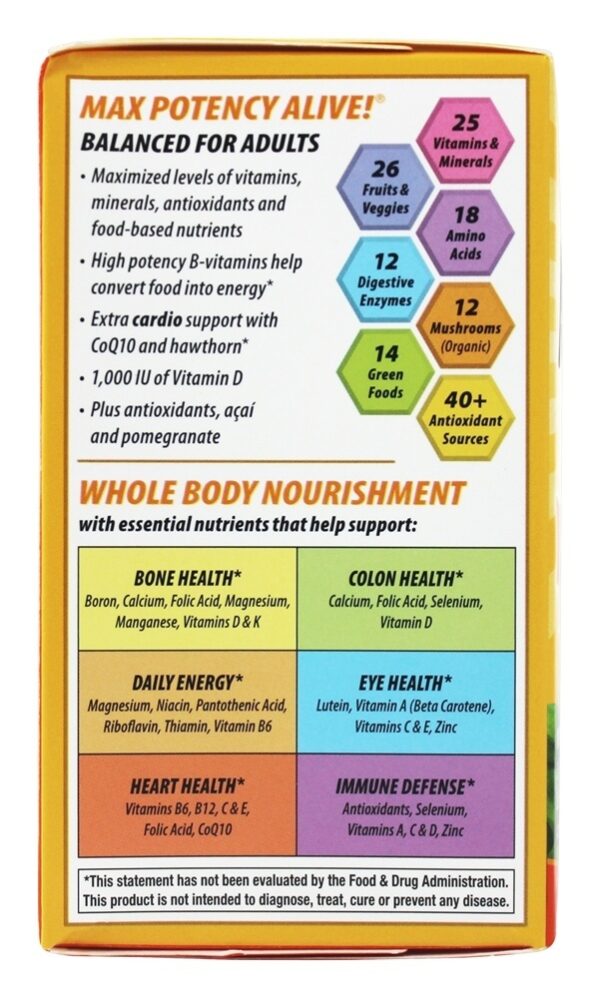 Comprar Alimentador de alimento inteiro vivo Multi-Vitamina - 90 Tablets Nature's Way - Imagem 4