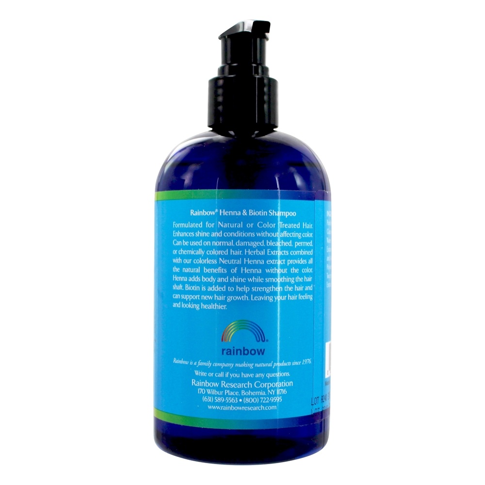 Comprar Shampoo Herbal de Hena & Biotina - 12 fl. oz. Rainbow Research - Imagem 3