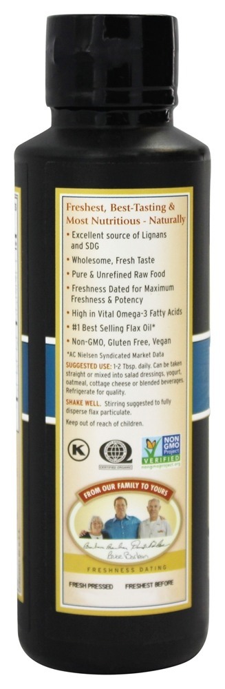 Comprar Maior óleo de linho de lignana 100 % Organic - 8 fl. oz. Barlean's - Imagem 3