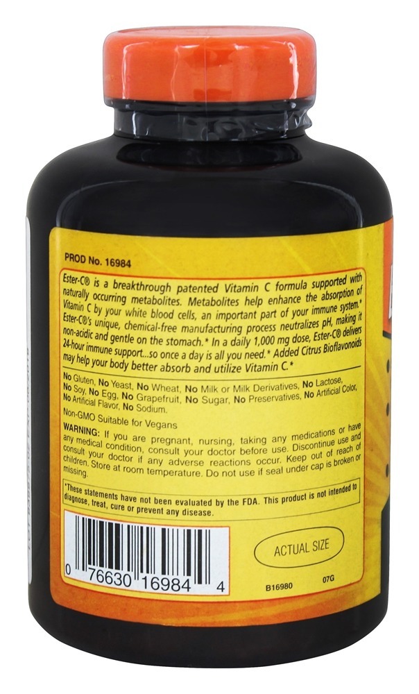 Comprar Éster C com Bioflavonóides Cítricos 1000 Mg. - 180 Comprimidos vegetarianos American Health - Imagem 3