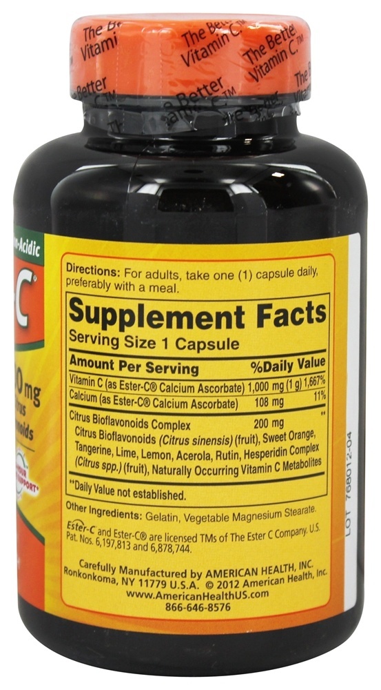 Comprar Éster C com Bioflavonóides Cítricos 1000 Mg. - Cápsulas 90 American Health - Imagem 2