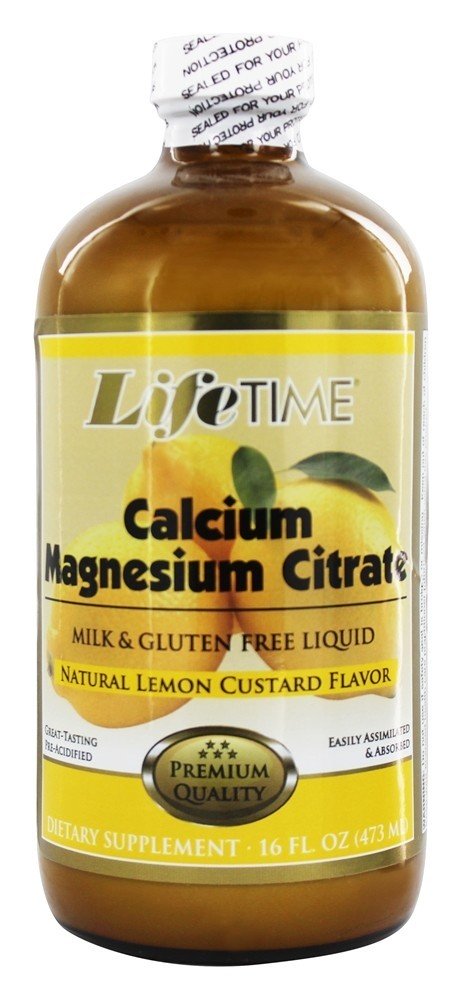 Comprar Sabor natural do creme do limão do citrato líquido do magnésio do cálcio - 16 fl. oz. LifeTime Vitamins