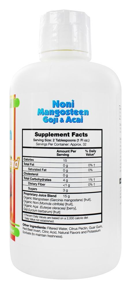 Comprar Bebida Orgânica de Noni Mangostão Goji & Açaí - 32 fl. oz. LifeTime Vitamins - Imagem 2