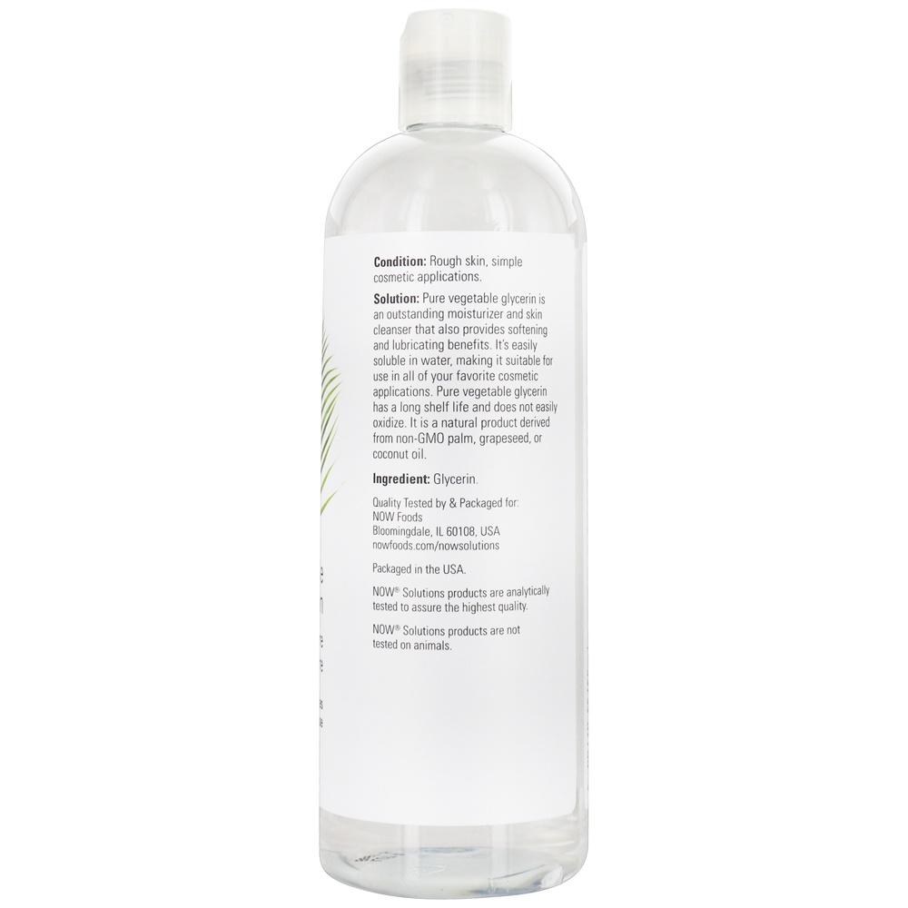 Comprar NOW Solutions Glicerina Vegetal Pure Cuidados com a pele versáteis - 16 fl. oz. NOW Foods - Imagem 2