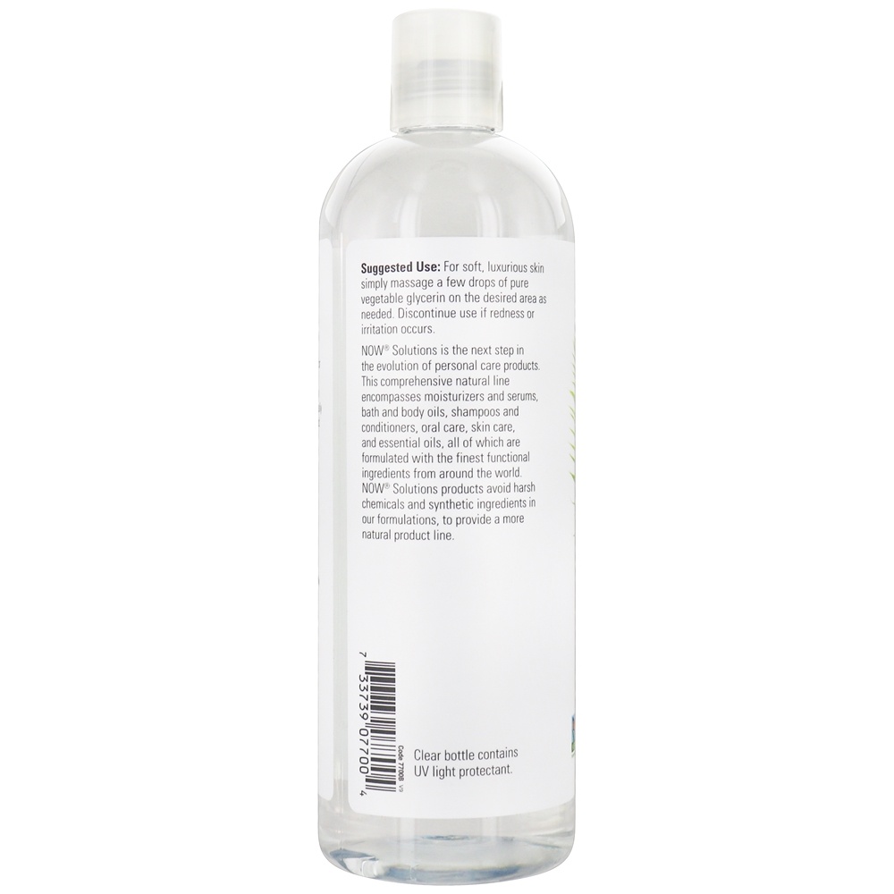 Comprar NOW Solutions Glicerina Vegetal Pure Cuidados com a pele versáteis - 16 fl. oz. NOW Foods - Imagem 3