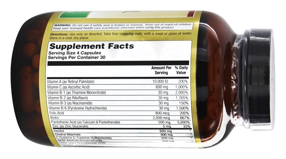 Comprar Supreme Vital Hair com MSM Suplemento Capilar - Cápsulas 120 LifeTime Vitamins - Imagem 2