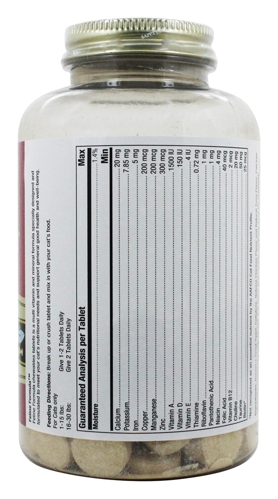 Comprar Felino Fórmula Diário Múltiplas Vitamina & Mineral Para Gatos - 90 comprimidos mastigáveis ActiPet - Imagem 2