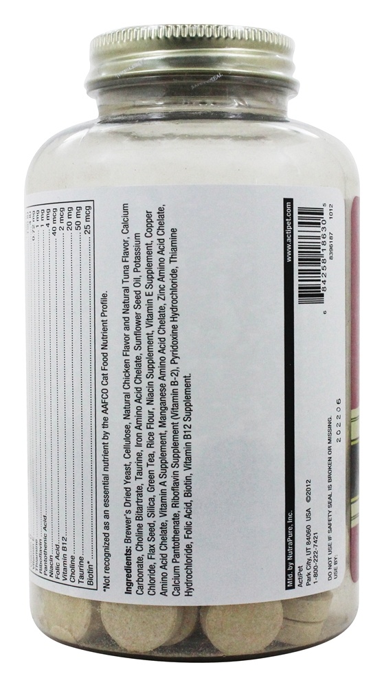 Comprar Felino Fórmula Diário Múltiplas Vitamina & Mineral Para Gatos - 90 comprimidos mastigáveis ActiPet - Imagem 3