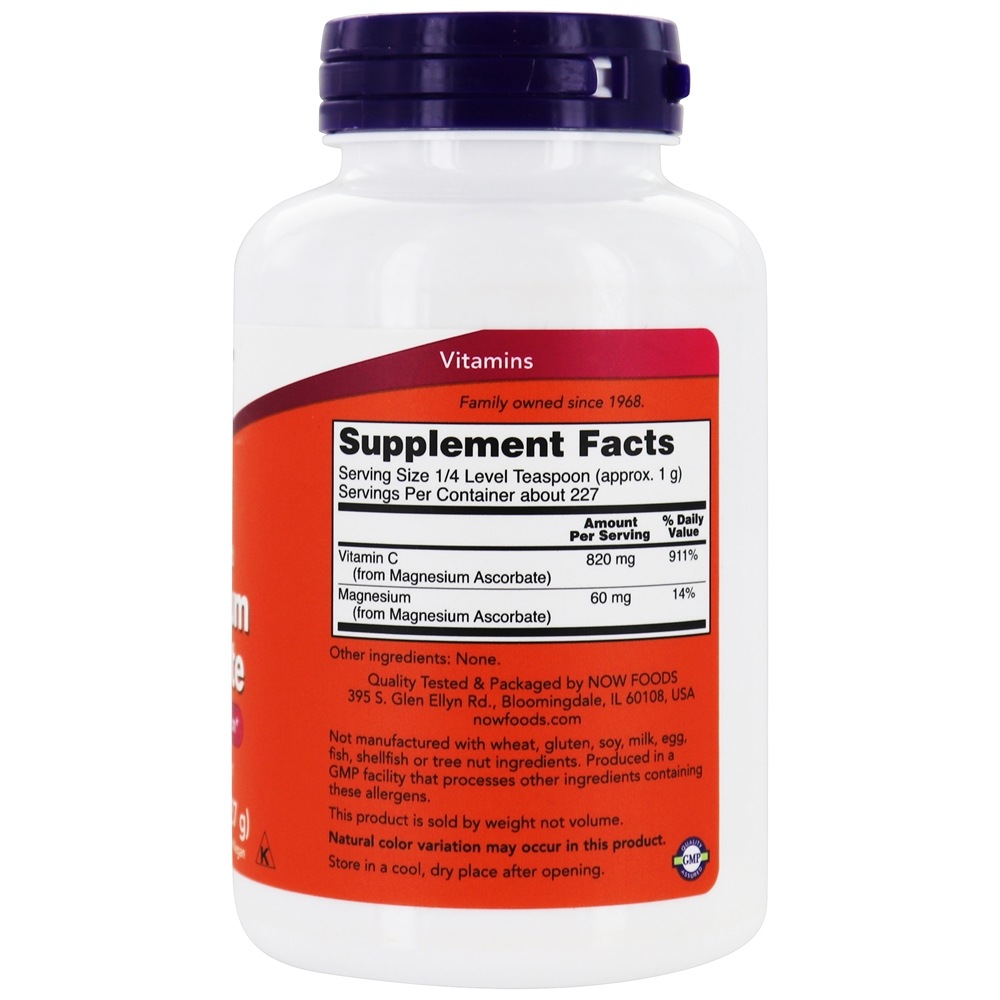 Comprar Pó de ascorbato de magnésio - 8 oz. NOW Foods - Imagem 2