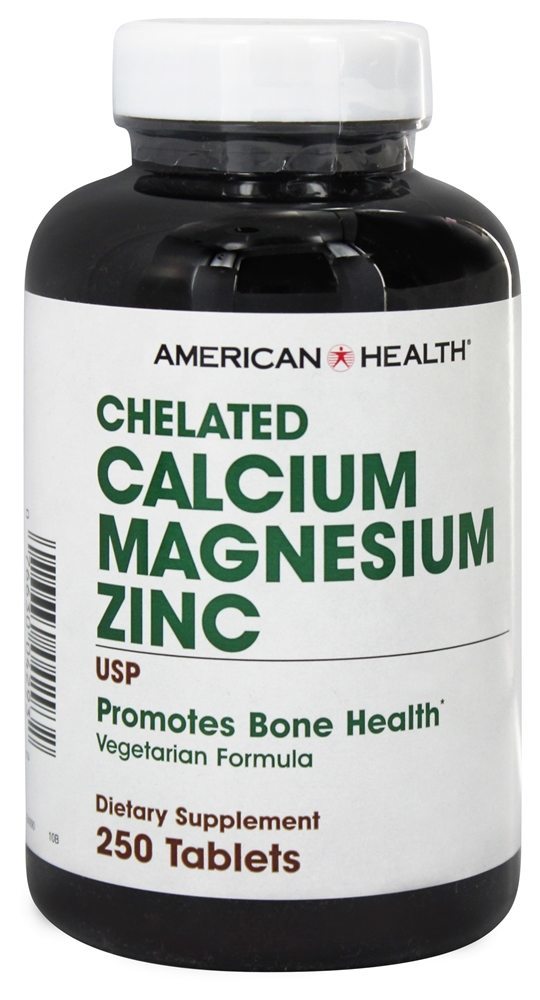 Comprar Cálcio Magnésio & Zinco Quelatos - 250 Tablets American Health