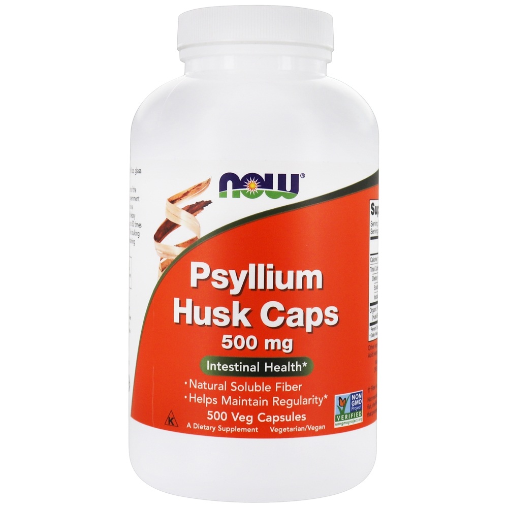 Comprar Casca de Psyllium 500 mg. - 500 Cápsula (s) vegetal (s) NOW Foods