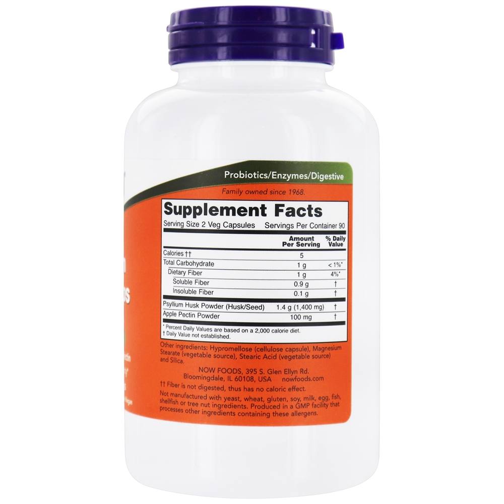 Comprar Casca de psyllium Caps 700 mg. - 180 Cápsula (s) vegetal (s) NOW Foods - Imagem 2