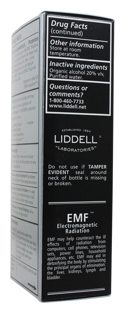 Comprar Pulverizador homeopático da radiação eletromagnética do EMF da desintoxicação - 1 fl. oz. Liddell Laboratories - Imagem 4