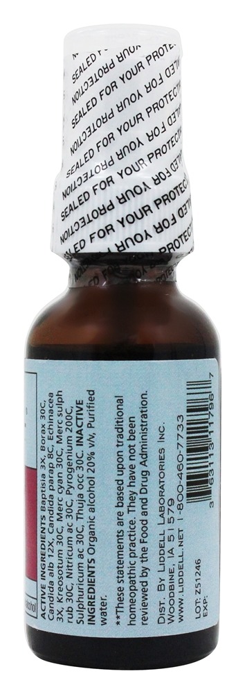 Comprar Pulverizador oral homeopático do fermento do Candida - 1 fl. oz. Liddell Laboratories - Imagem 2