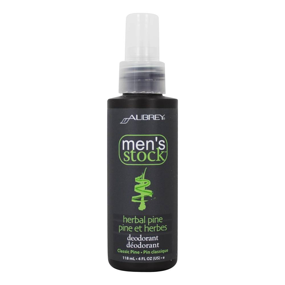 Comprar Men's Stock Spray Desodorante Natural Aroma Pinho de Ervas - 4 fl. oz. Aubrey Organics