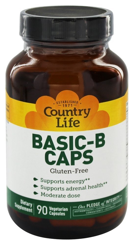 Comprar Básico B Tampas Vitamina B Complexo 25 mg. - Cápsulas vegetarianas 90 Country Life