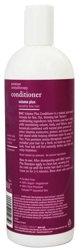 Comprar Condicionador Volume Mais Para Multa Cabelo - 16 fl. oz. Beauty Without Cruelty - Imagem 2