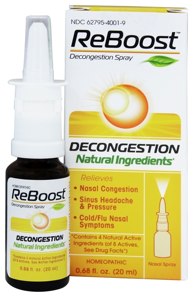 Comprar Spray de Decongestão ReBoost - 0.68 fl. oz. Anteriormente, BHI/Heel Reinicialize o spray de descongestionamento MediNatura