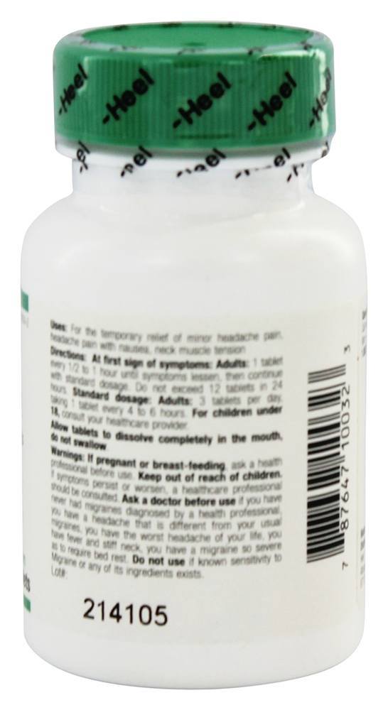 Comprar Enxaqueca - 100 comprimidos anteriormente com dor de cabeça II BHI/Heel - Imagem 2